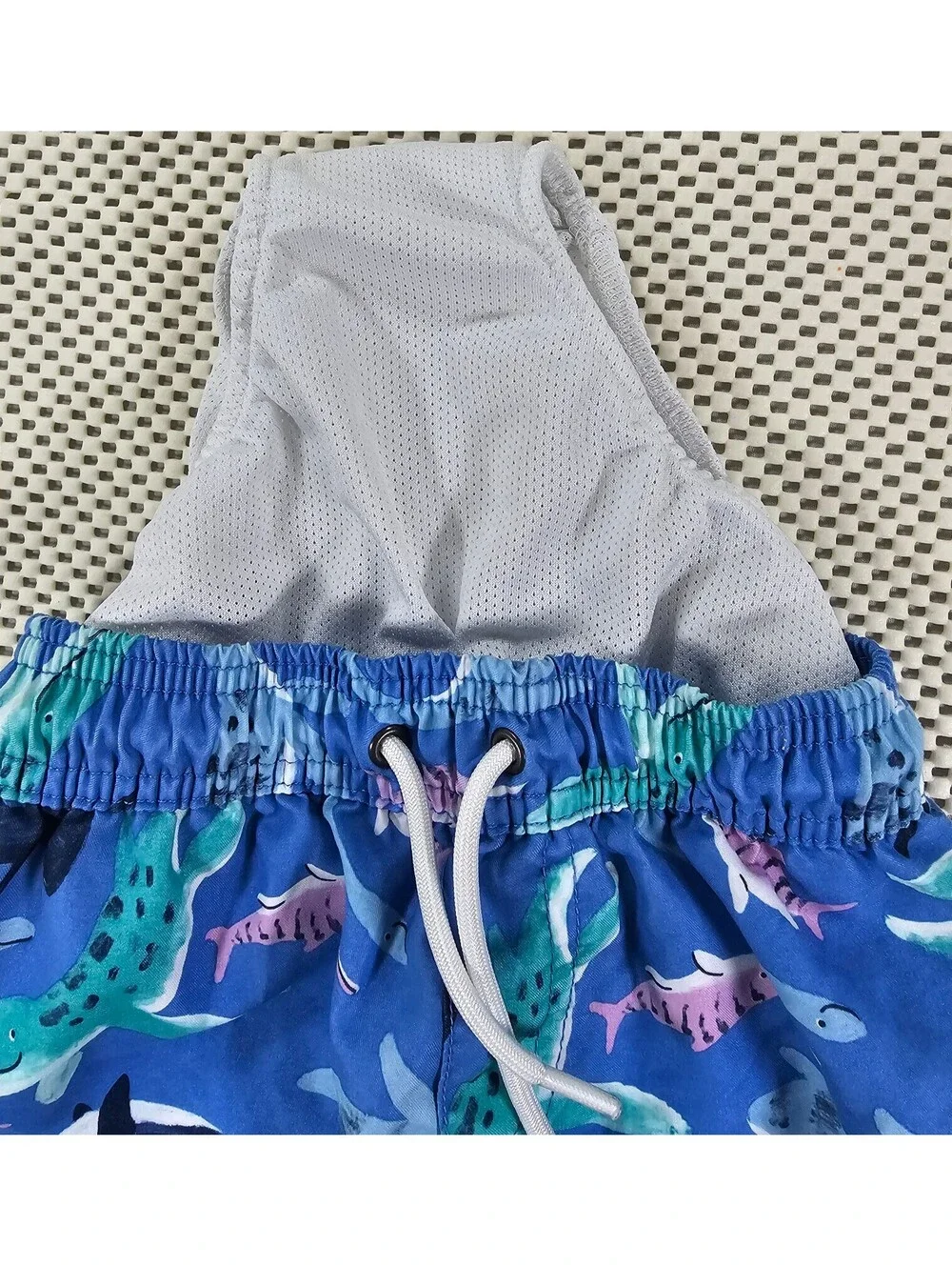 Carter's Just One You  Boy's Toddler Swim Shorts with Ocean Scene Print. Size 2T